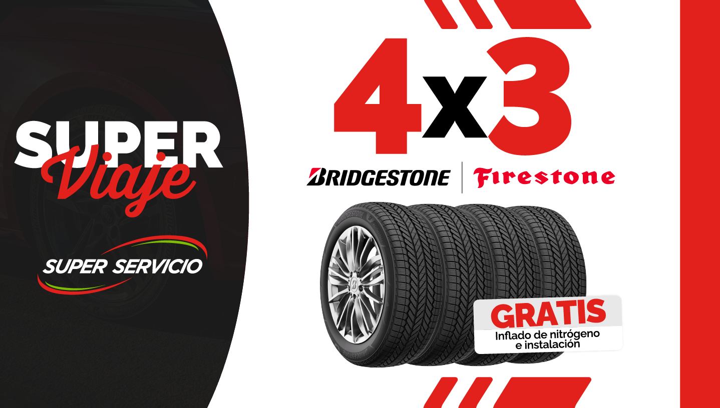 4x3 en Llantas Bridgestone y Firestone imagen